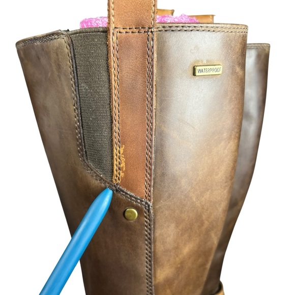 Merrell Captiva Strap Cinnamon Tall Leather Boots Size 7 - Picture 5 of 10